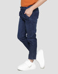 Little Karet Marbling Stretch Boys Denim Long Pants