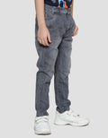Little Karet Marbling Stretch Boys Denim Long Pants