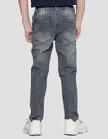 Little Karet Marbling Stretch Boys Denim Long Pants