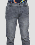 Little Karet Marbling Stretch Boys Denim Long Pants