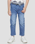 Little M Reguler Rib Stretch Destroyed Celana Denim Anak Laki-Laki