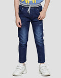 Little M Reguler Rib Stretch Destroyed Celana Denim Anak Laki-Laki