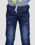 Little M Reguler Rib Stretch Destroyed Celana Denim Anak Laki-Laki