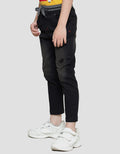Little M Reguler Rib Stretch Destroyed Celana Denim Anak Laki-Laki