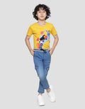 Little M Boys Stretch Rib Denim Cargo Pants