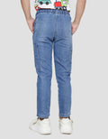 Little M Side Pockets Elastic Waist Denim Boys