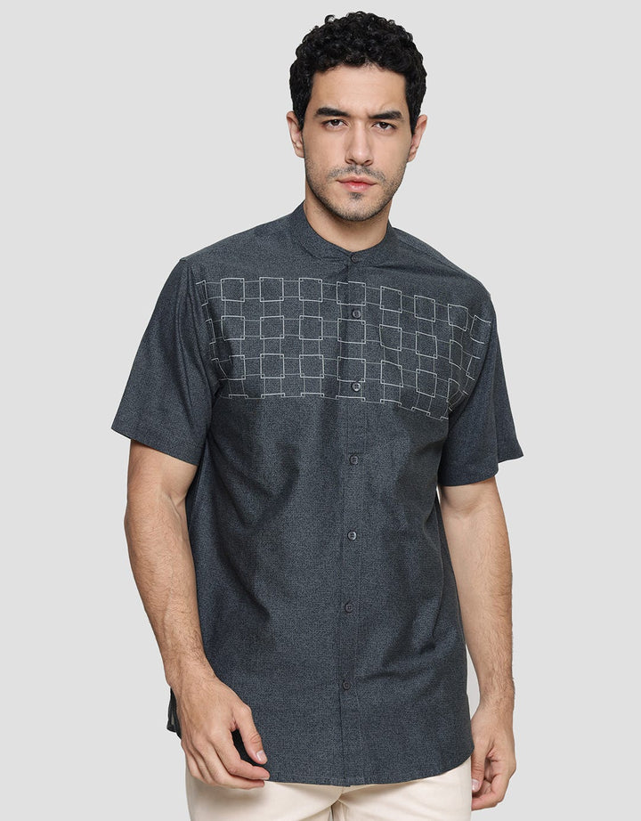 Details Chest Print Men's Koko Shirt