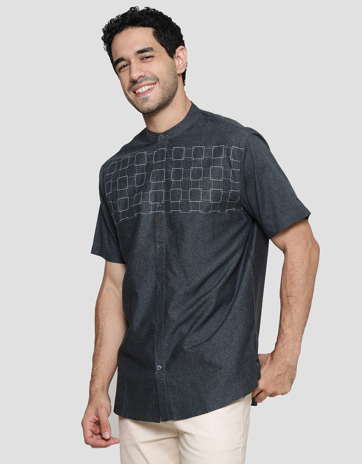 Details Chest Print Men's Koko Shirt