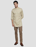 Details Solid Rayon Twill Plain Plaque Koko Gamis 3/4 Sleeve Men