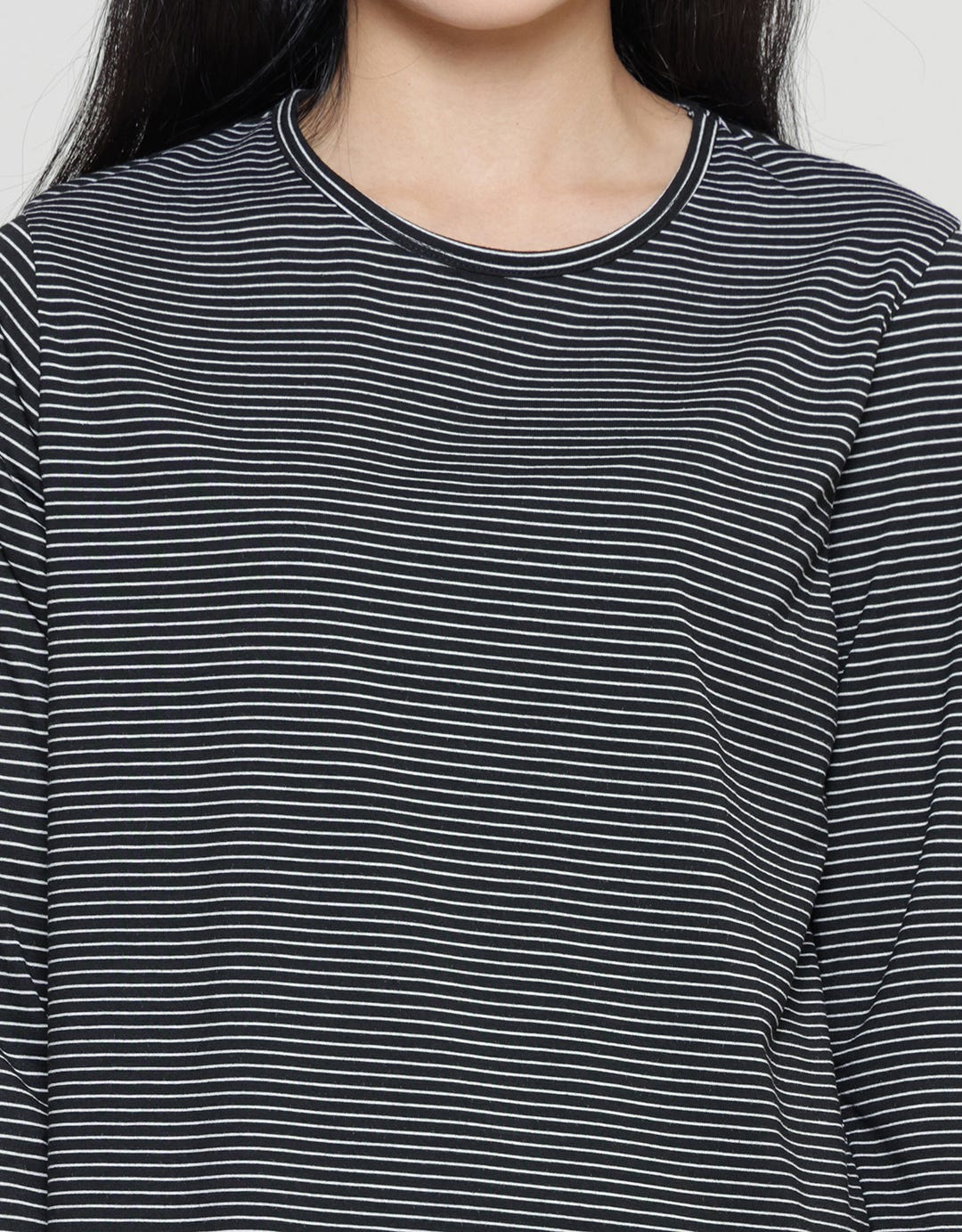 Anyday Small Stripe Kaos Casual Wanita