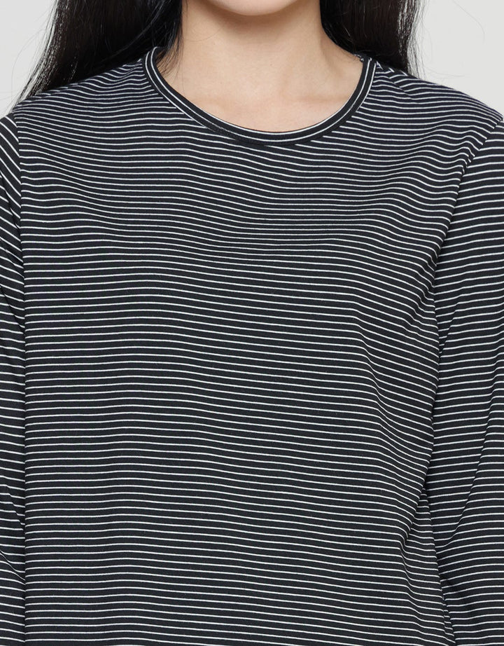 Anyday Small Stripe Kaos Casual Wanita