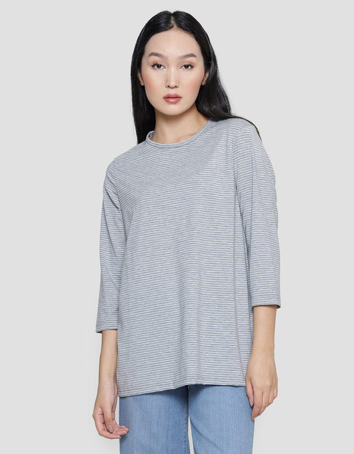 Anyday Small Stripe Kaos Casual Wanita