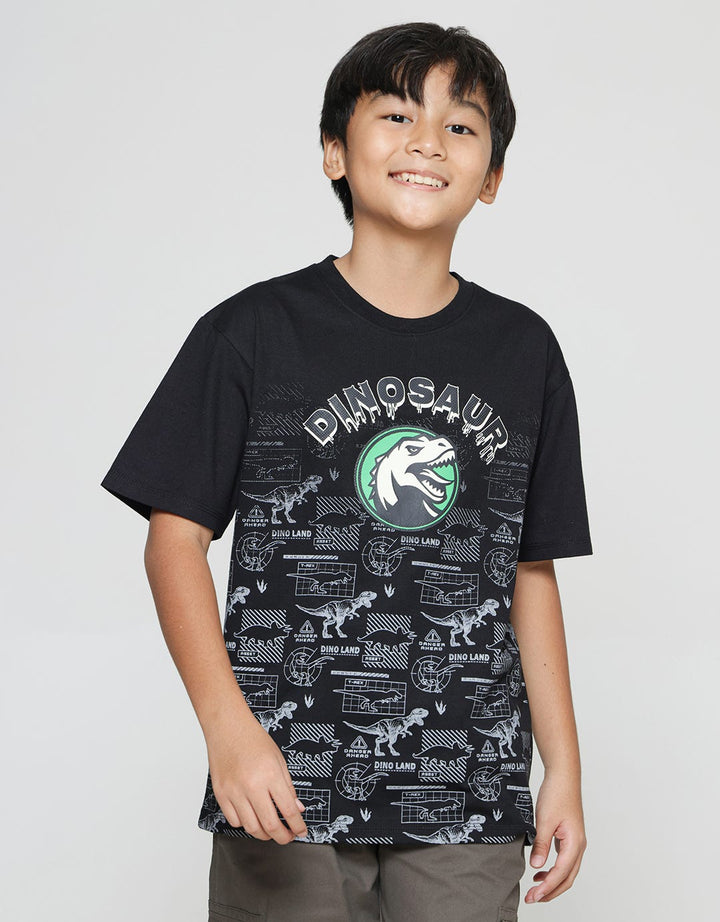 Aero Kaos Print Dinosaur Anak Laki-Laki