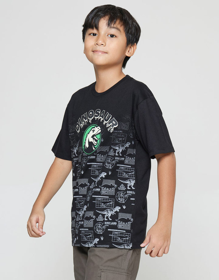 Aero Kaos Print Dinosaur Anak Laki-Laki