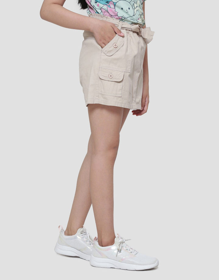Aero Kantong Kargo Tali Pita Mini Skort Anak Perempuan