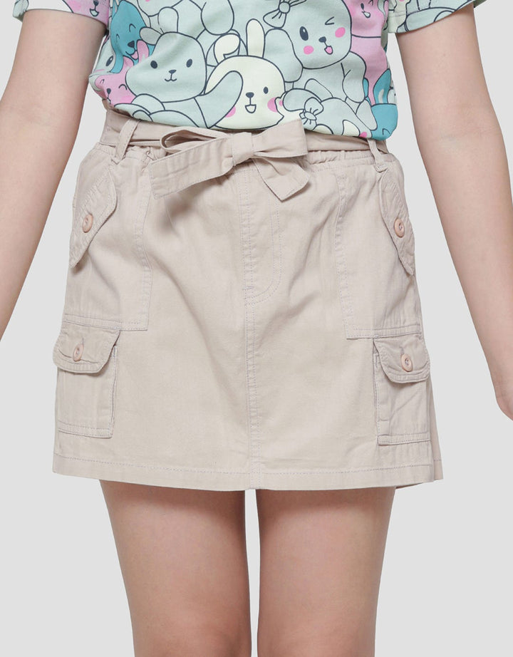 Aero Kantong Kargo Tali Pita Mini Skort Anak Perempuan