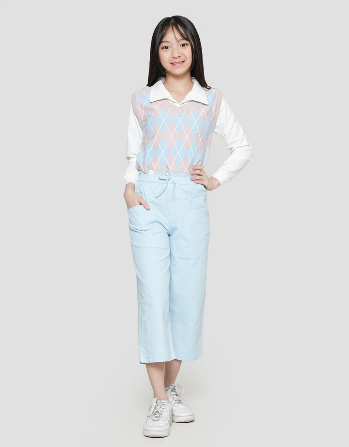 Aero Polos Pinggang Karet Jogger Anak Perempuan