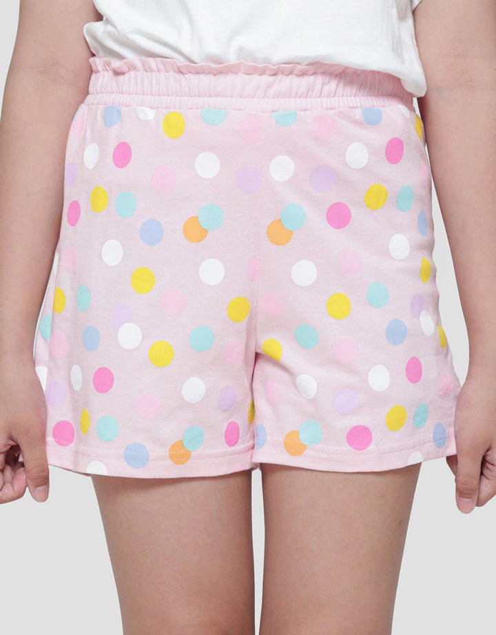 Aero Print Polkadot Colorful Celana Pendek Anak Perempuan