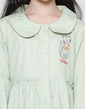 Aero Midi Dress Woven Bordir Dada Cat Hello Anak Perempuan