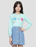 Aero Denim Chenille Dress for Girls