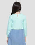 Aero Denim Chenille Dress for Girls