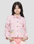 Aero Sablon Unicorn Bunga Jaket Anak Perempuan