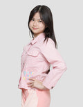 Aero Sablon Unicorn Bunga Jaket Anak Perempuan