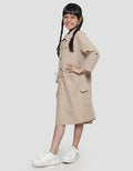 Aero Woven Safari Cargo Pocket Midi Dress Girls