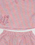 Pipiniko Check Print Set Pakaian Anak Perempuan