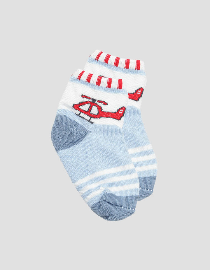 Pipiniko Kaos Kaki Anak Laki-laki Print Helicop