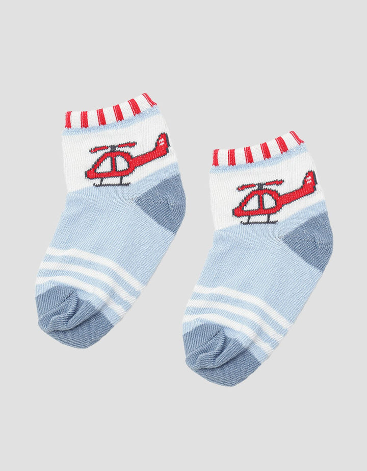 Pipiniko Kaos Kaki Anak Laki-laki Print Helicop