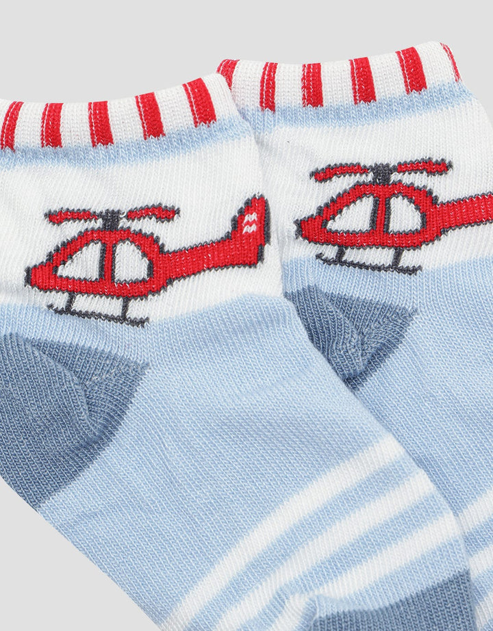 Pipiniko Kaos Kaki Anak Laki-laki Print Helicop
