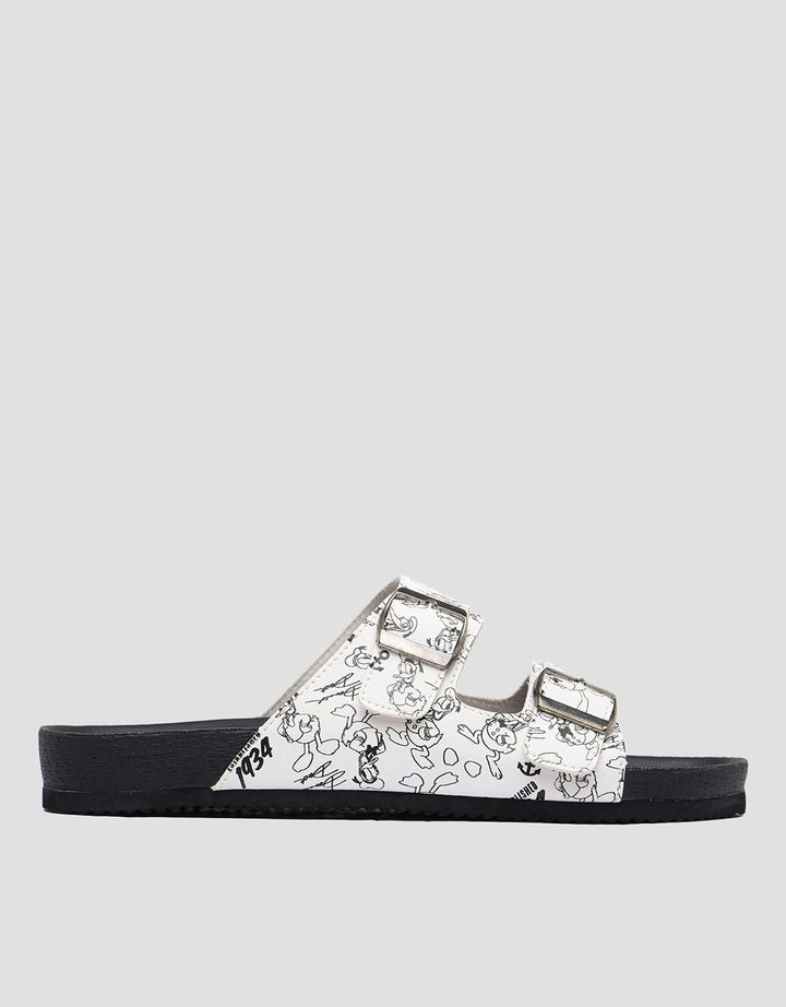 Disney Donald Duck Buckle Strap Women's Slip On Sandals