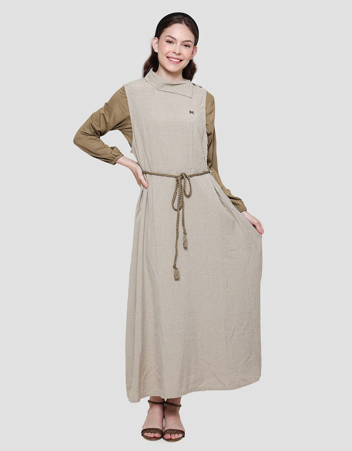 Expand Lyn Overall Dress Wanita