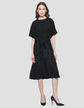 St. Yves High Waist Chiffon Midi Dress Women