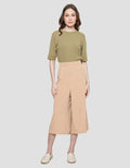 St. Yves Papertouch Celana Kulot Solid Wanita