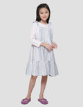 Little M Woven Yarndyed Midi Dress Overall Anak Perempuan