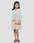 Little M Woven Yarndyed Midi Dress Overall Girls