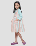 Little M Woven Yarndyed Midi Dress Overall Girls