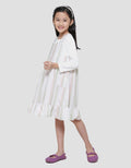 Little M Woven Yarndyed 3 Midi Dress Overall Anak Perempuan