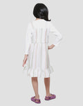 Little M Woven Yarndyed 3 Midi Dress Overall Anak Perempuan