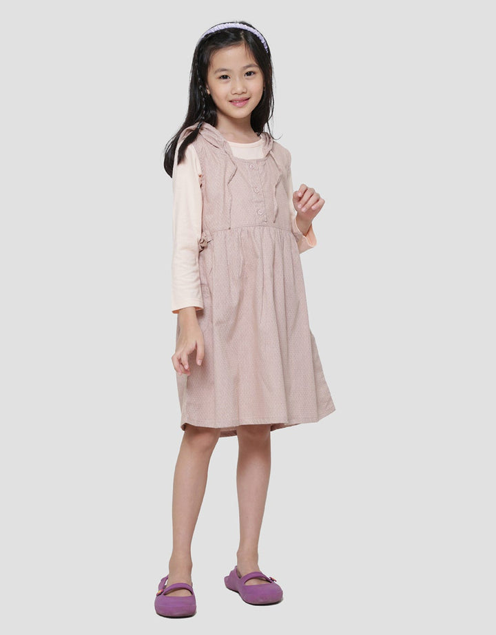 Little M Inner Hoodie Dress Anak Perempuan