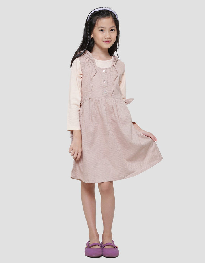 Little M Inner Hoodie Dress Anak Perempuan