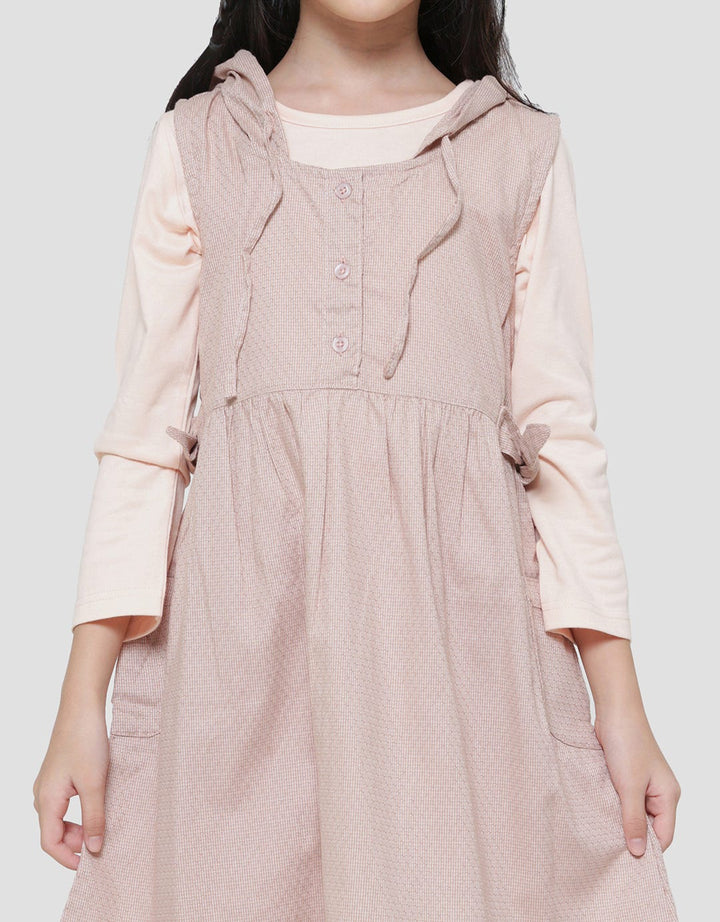 Little M Inner Hoodie Dress Anak Perempuan