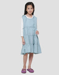 Little M With Inner Midi Dress Hoodie Anak Perempuan