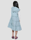 Little M With Inner Midi Dress Hoodie Anak Perempuan