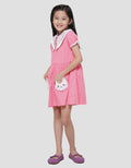 Little M Triangle Collar Dress for Girls