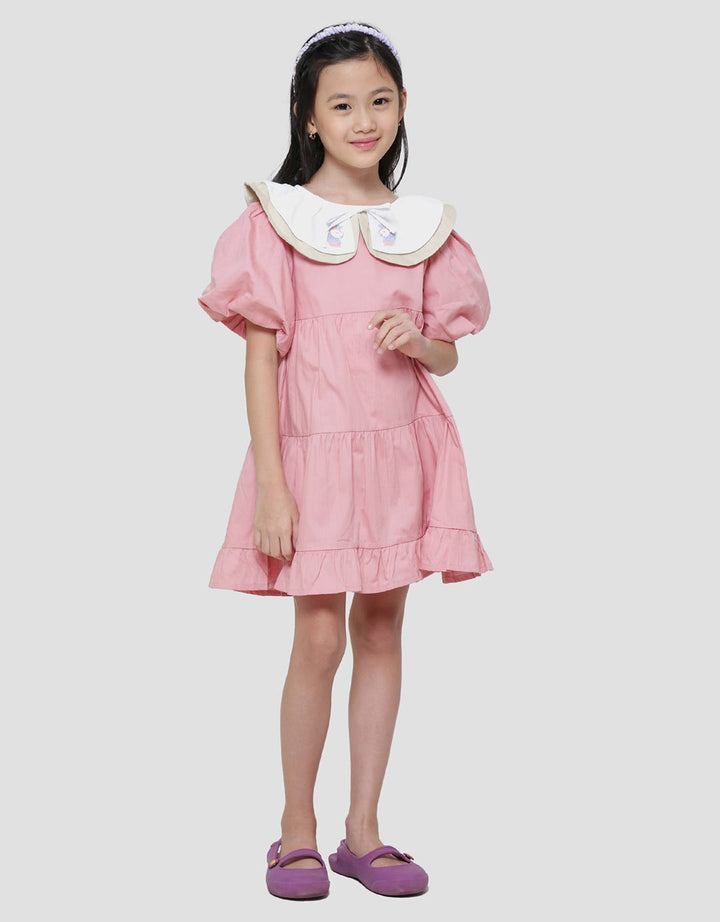 Little M Baloon Sleeve Midi Dress Anak Perempuan