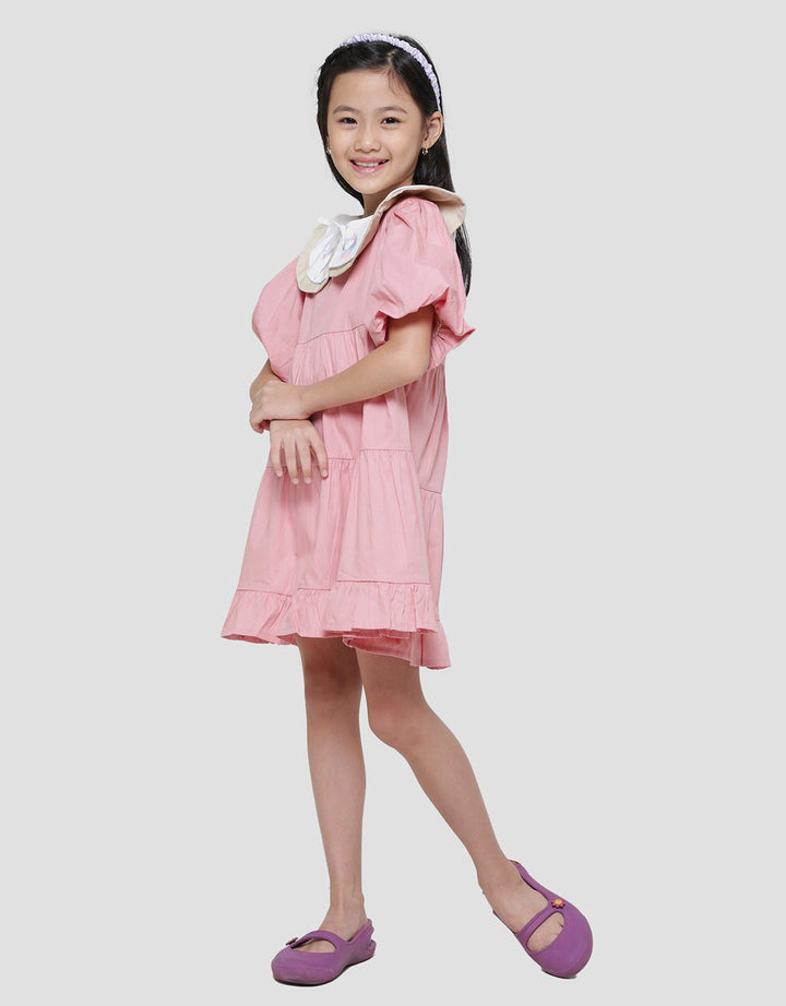 Little M Baloon Sleeve Midi Dress Anak Perempuan