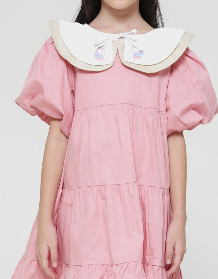 Little M Baloon Sleeve Midi Dress Anak Perempuan